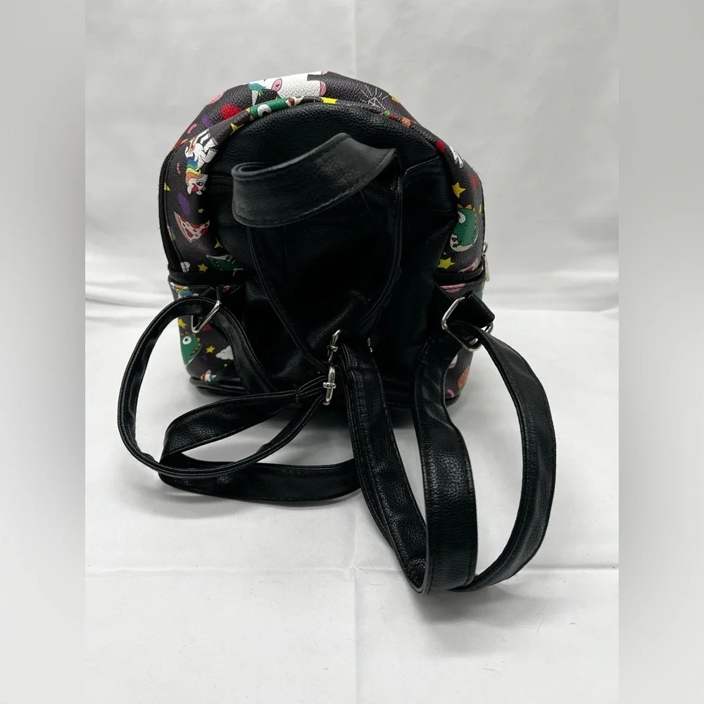 Ashley. M Unicorn and Junkfood Collage Mini Backpack (PB1)
